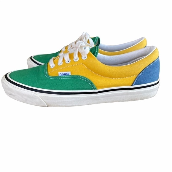 VANS Era 95 DX Green Yellow Blue Colorblock Sz 11 - Picture 2 of 10